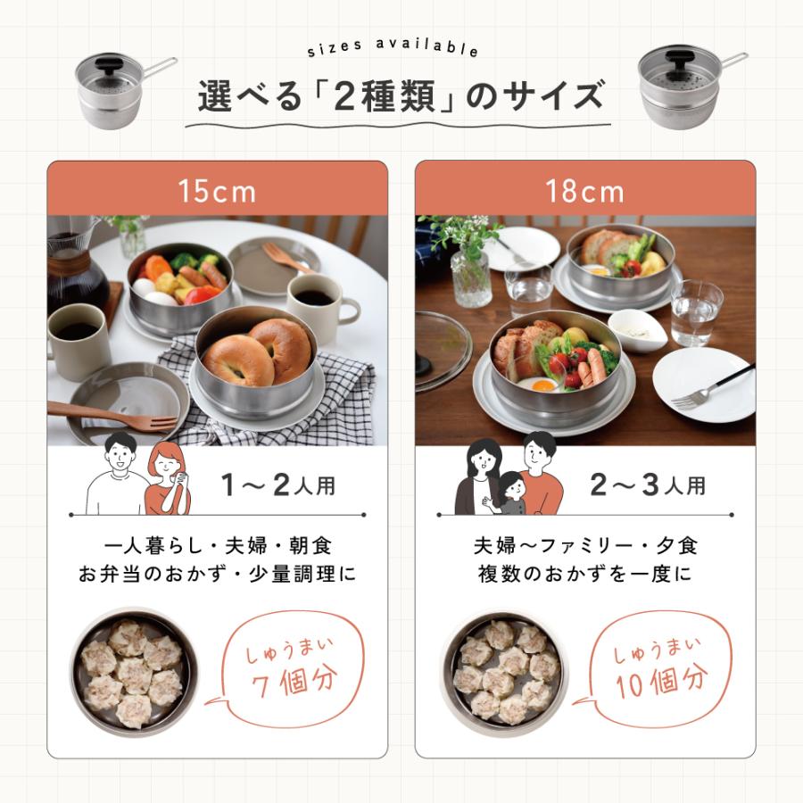 <8/17 New Product Release> Arnest Tsubame-Sanjo Stainless Steel Steamer + Yukihira Pot + Glass Lid 3-Piece Set, IH Compatible